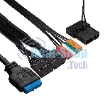 Компьютерный корпус Minitower ExeGate mEVO-9302-NPX450 (mATX, БП 450NPX с вент. 12см, 2хUSB+1хUSB 3.0, HD аудио, черный, с RGb подсветкой)