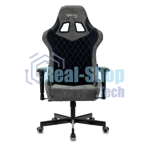 Кресло игровое Бюрократ VIKING 7 KNIGHT B FABRIC черный текстиль/эко.кожа крестовина металл/пластик