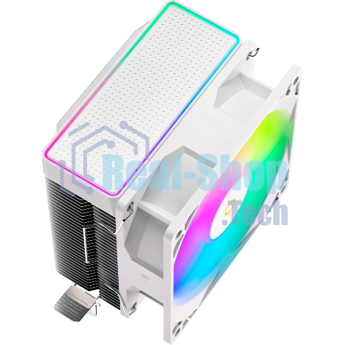 Кулер для процессора Ocypus Gamma A20 WH ARGB, 92mm FARGB FAN, Top FARGB Panel, 2 HEAT PIPES, 3-PIN, 1900 RPM, 21DBA, HYDRO BEARING, LGA115X/1200/1700/18XX, AM4/AM5