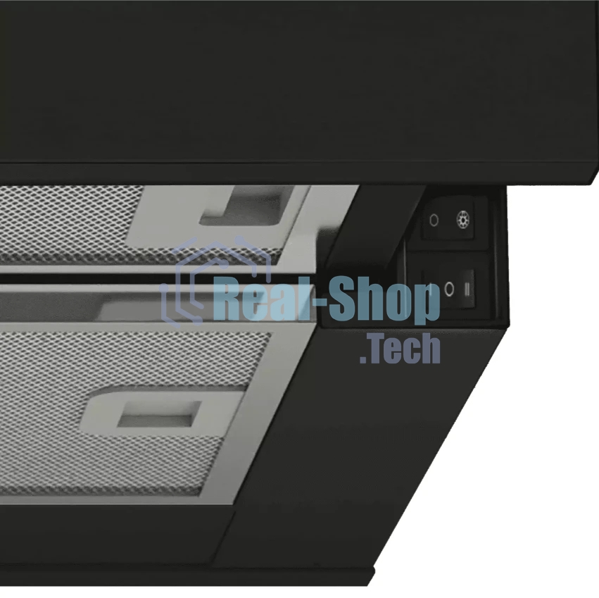 Вытяжка встраиваемая Candy CBT60RBG-07 чёрный, 60 см, 650 м³/ч, 70 дБ