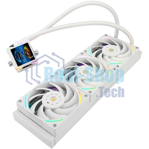 Система жидкостного охлаждения Thermalright Elite Vision 360 (360mm, LED, White, ARGB/Fans: 3x120mm, 69CFM, 27dBA, 2150RPM/Pump height 63mm, Rad thickness 27mm/S: 1700, 1200, 1851, 115X, 2011, 2066, AM5, AM4)