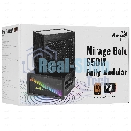 Блок питания Aerocool/Formula MIRAGE GOLD 650W, 650Вт, 80 PLUS Gold, 120мм, модульный, черный