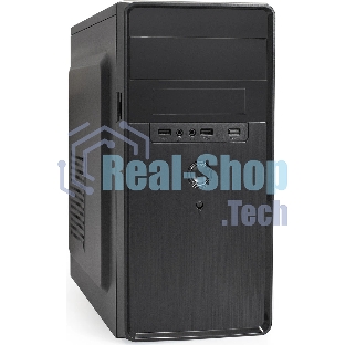 Компьютерный корпус Minitower ExeGate BA-309-UNS500 (mATX, БП UNS500 с вент. 12см, 2*USB, HD аудио, черный)
