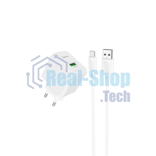 Сетевое зарядное устройство HOCO CS12Am White СЗУ 1USB 3.0A QC3.0 18W быстрая зарядка