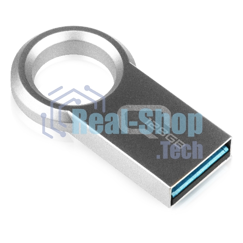 Флешка USB QUMO 128Gb Ring USB 3.0 цвет корпуса металлик(QM128GUD3-Ring)