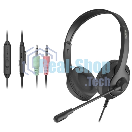Гарнитура A4Tech Fstyler FH100 чёрный, проводная