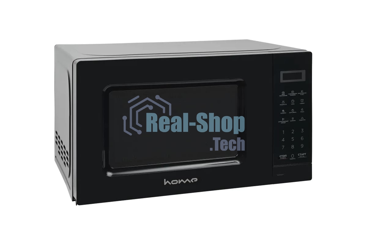 Микроволновая печь HOME HDM207BB черный, 20 л, 700 Вт, переключатели — сенсор