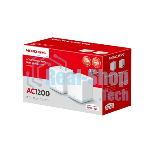 Система MESH AC1200 Whole Home Mesh Wi-Fi System, 2 Internal Antennas, 2 Gb ports(WAN/LAN)
