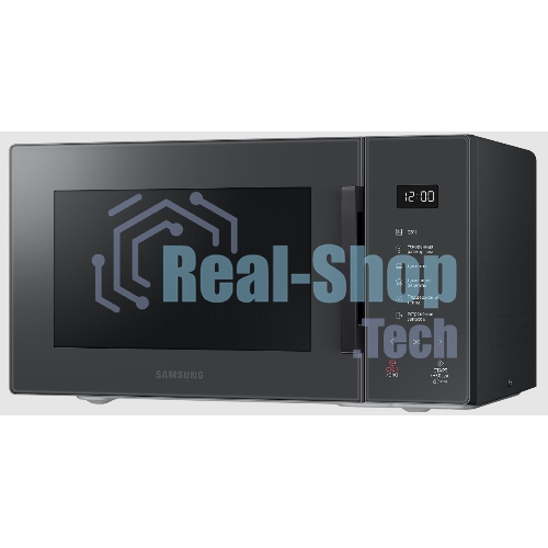 Микроволновая печь Samsung MS23T5018AC/BW антрацит, 23 л, 800 Вт, переключатели - сенсор