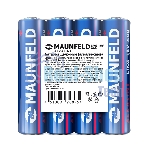 Батарейки Maunfeld Alkaline ААА(LR03 MBLR03-SR40, спайка 4 шт., 1.5 В
