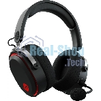 Беспроводные/проводные наушники GMNG GG-HS405W черный, полноразмерные, Bluetooth + радиоканал + проводной, до 40 ч