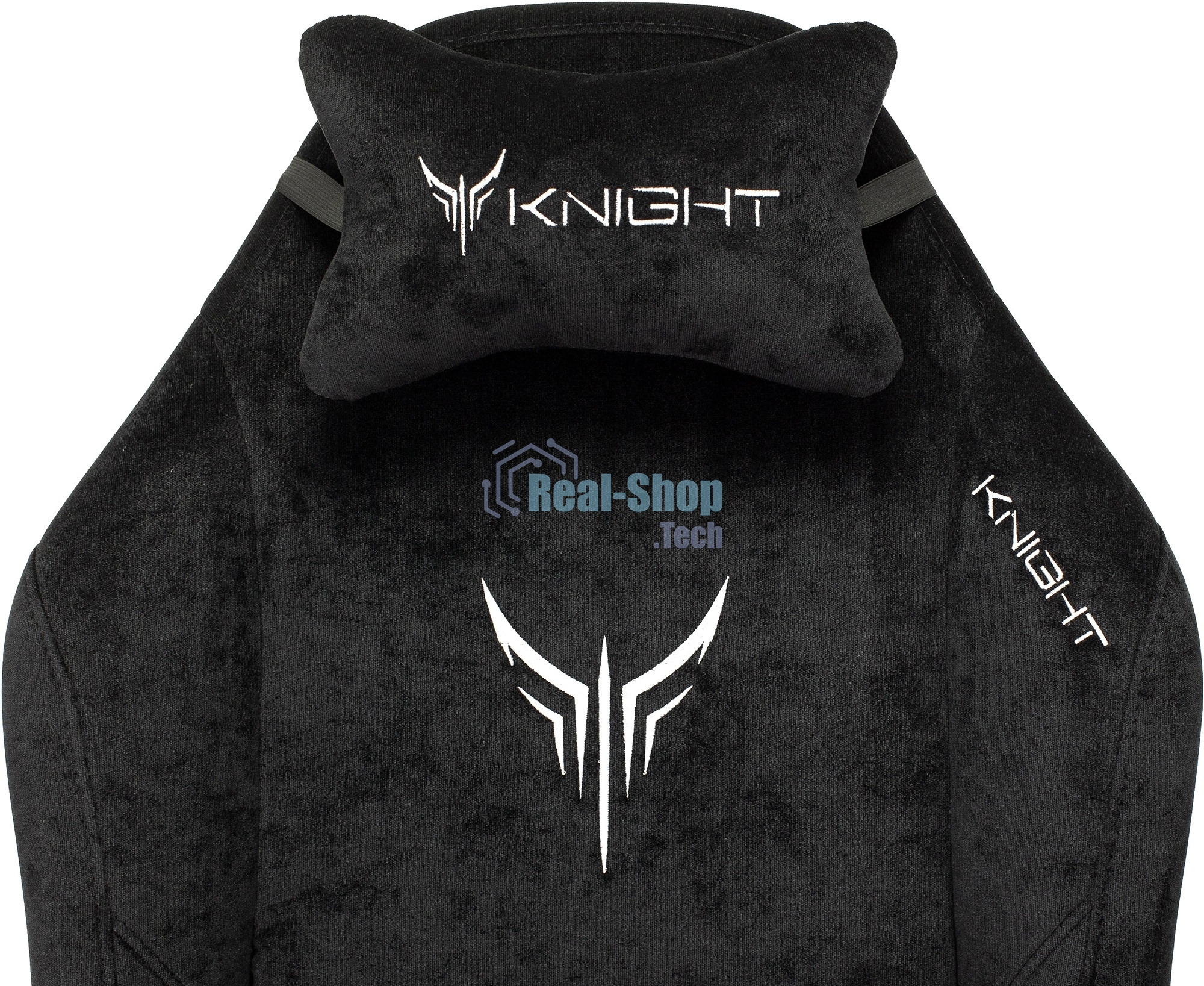 Кресло игровое Бюрократ Knight N1 Fabric черный Light-20, с подголов. крестовина металл