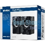 Акустическая система SVEN SPS-606, черный, акустическая система 2.0 (мощность 2x3 Вт(RMS))