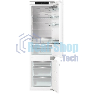 Встраиваемый холодильник Gorenje NRKI519E82WF, 193 см, электронное управление, цифровой дисплей, Wi-Fi, NoFrost Dual, Multiflow 360, контейнер CrispZone с контролем влажности, функция ConvertActive, AdaptTech, MultiAdjust, жесткое крепление, инверторный компрессор, уровень шума 35 дБ