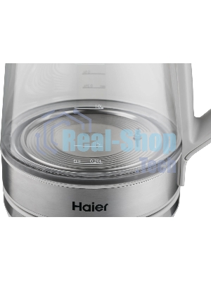 Чайник электрический Haier HK-501 1.7л. 2400Вт серый корпус: стекло/пластик (TD0036930RU)