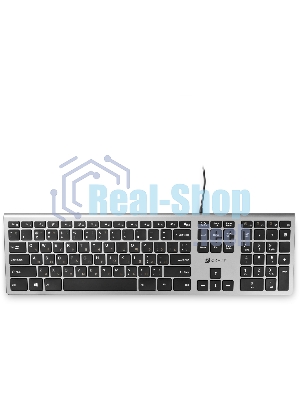 Клавиатура Oklick 890S проводная, USB Type-A, серый