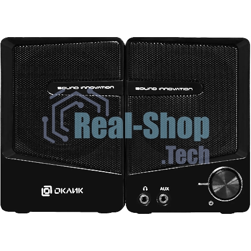 Акустическая система Oklick OK-126 2.0 черный 6Вт