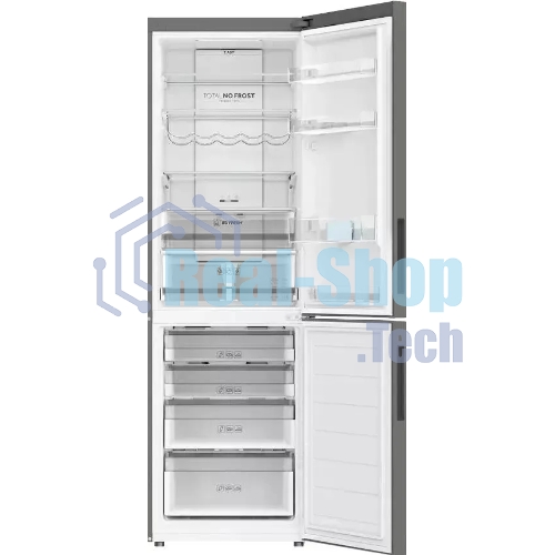 Холодильник Haier C2F636CFRGU1 серебристый двухкамерный 256/108 л морозилка снизу, No Frost