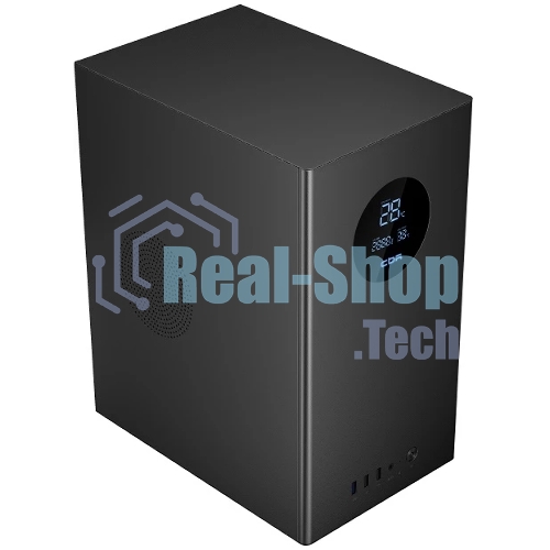 Компьютерный корпус CBR mATX Minitower V865, без БП, 1хUSB 3.0, 2хUSB 2.0, HD Audio+Mic, Digital Screen, черный
