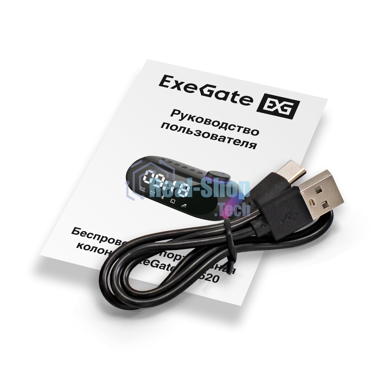 Колонка-часы ExeGate Yo 520 Bluetooth 3 Вт черный