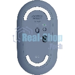 Мышь беспроводная Logitech Pebble M350 синий, 1000 dpi, радиоканал, Bluetooth, USB, кнопки - 3