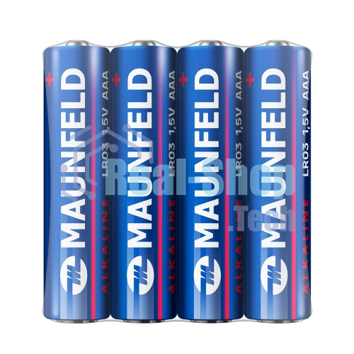Батарейки Maunfeld Alkaline ААА(LR03 MBLR03-SR40, спайка 4 шт., 1.5 В