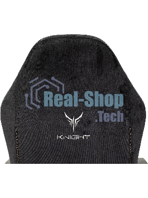 Кресло игровое Бюрократ Knight N1 Fabric черный Light-20, с подголов. крестовина металл