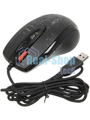 Мышь проводная A4Tech F5 черный, 3000 dpi, USB, кнопки - 7