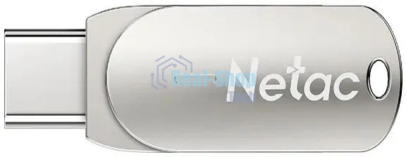 Флешка USB Netac U785C (NT03U785C-064G-32PN), 64Gb, USB 3.0/TypeC, R/W 110/45, серебристый