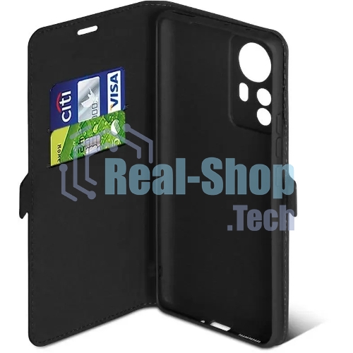 Чехол (флип-кейс) DF xiFlip-79, для Xiaomi 12 Pro, черный xiflip-79 (black)