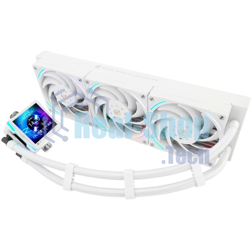 Система жидкостного охлаждения Thermalright Elite Vision 360 (360mm, LED, White, ARGB/Fans: 3x120mm, 69CFM, 27dBA, 2150RPM/Pump height 63mm, Rad thickness 27mm/S: 1700, 1200, 1851, 115X, 2011, 2066, AM5, AM4)