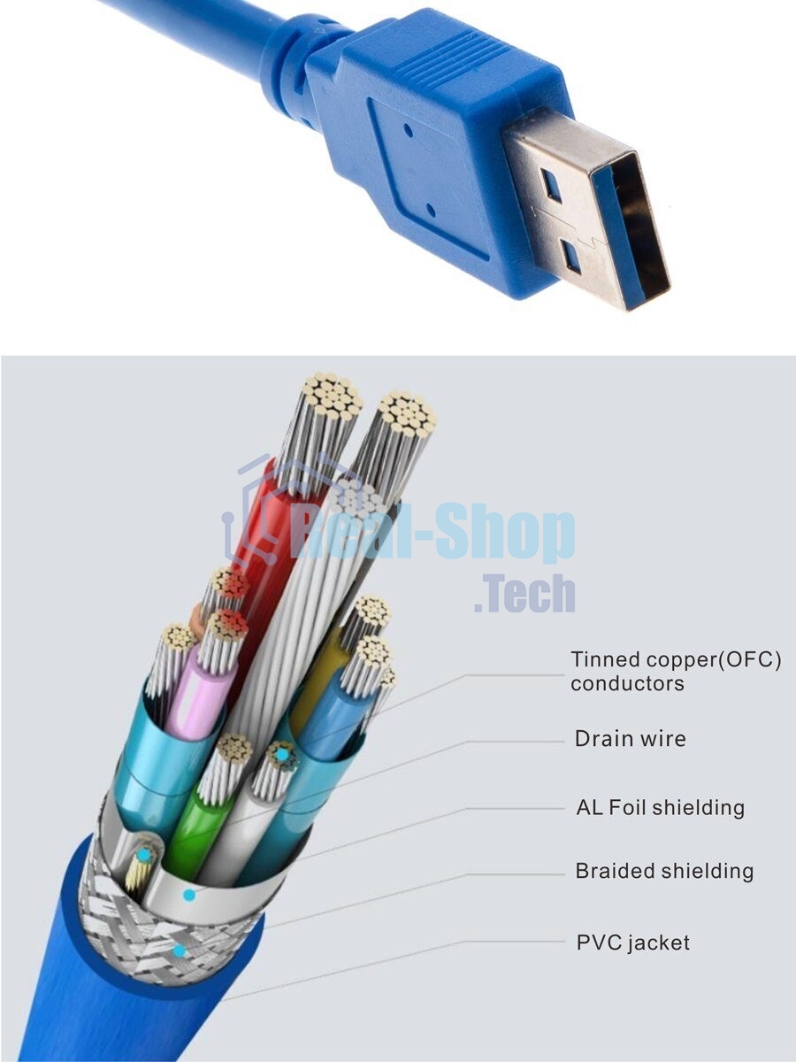 Кабель VCOM VUS7065-3M Кабель-удлинитель USB3.0 Am-Af 3 м