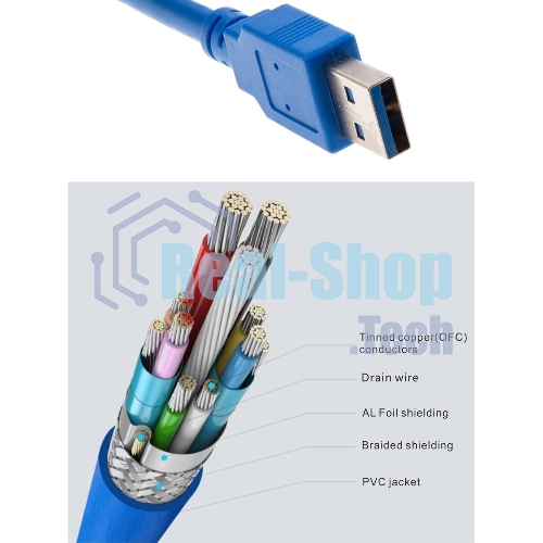 Кабель VCOM VUS7065-3M Кабель-удлинитель USB3.0 Am-Af 3 м