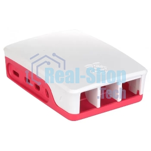 Компьютерный корпус Qumo ABS Plastic, Raspberry Pi 4, White+Red(RS030)