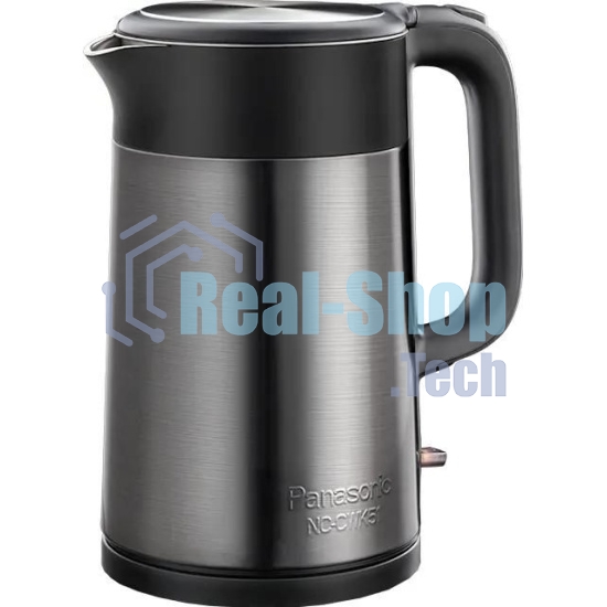 Чайник электрический Panasonic NC-CWK51 1.7 л, 1500 Вт, нержавеющая сталь/черный корпус: полупропилен/нержавеющая сталь