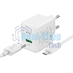 Сетевое зарядное устройство HOCO CS12Am White СЗУ 1USB 3.0A QC3.0 18W быстрая зарядка