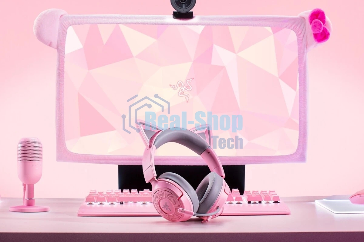 Гарнитура Razer Kraken Kitty V3 X розовый, проводная, 3.5 мм
