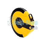 Мерная лента Deli DL9850ZY 50м x 14.5мм Ударопрочный корпус. Основной класс точности. Метрическое полотно из стекловолокна и ПВХ.