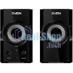 Акустическая система SVEN SPS-606, черный, акустическая система 2.0 (мощность 2x3 Вт(RMS))