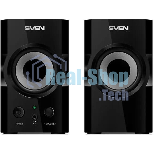 Акустическая система SVEN SPS-606, черный, акустическая система 2.0 (мощность 2x3 Вт(RMS))