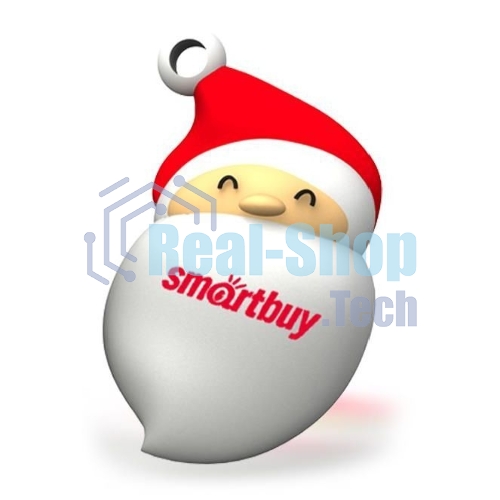 Флешка USB SmartBuy NY series Santa-A (SB16GBSantaA), 16Gb, USB 2.0, R/W 25/15, красный/белый