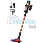 Пылесос вертикальный Dyson V16 Piston animal оранжевый/черный, питание от аккумулятора, 315 Вт, уборка сухая, пылесборник 1.3 л