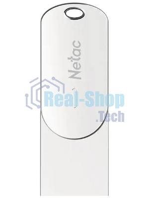 Флешка USB Netac U785C (NT03U785C-064G-32PN), 64Gb, USB 3.0/TypeC, R/W 110/45, серебристый