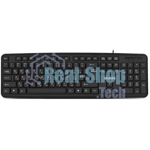 Клавиатура SVEN KB-S230 проводная, USB Type-A, чёрный