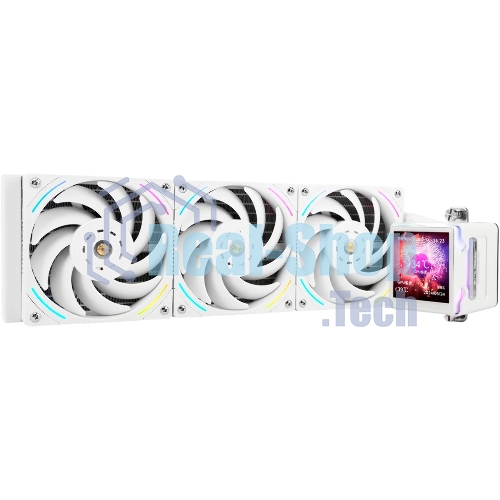 Система жидкостного охлаждения Thermalright Elite Vision 360 (360mm, LED, White, ARGB/Fans: 3x120mm, 69CFM, 27dBA, 2150RPM/Pump height 63mm, Rad thickness 27mm/S: 1700, 1200, 1851, 115X, 2011, 2066, AM5, AM4)