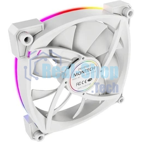 Вентилятор для корпуса MONTECH RX120 PWM белый, 120 мм, 1600 об/мин, 27 дБ, 4 pin