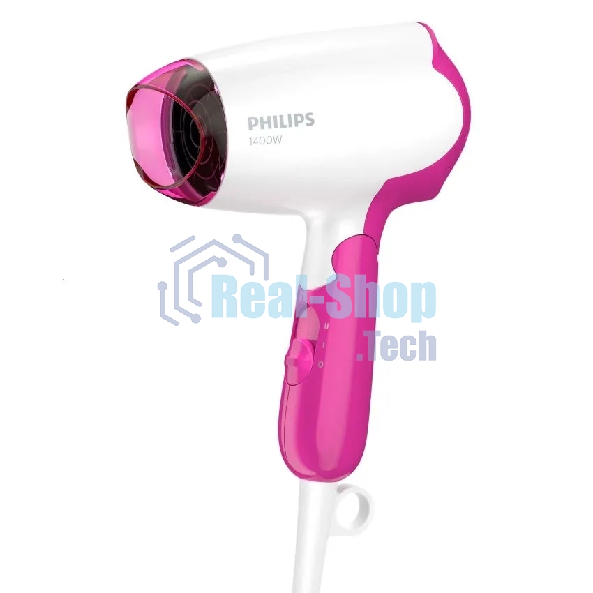 Фен Philips BHD003/00 розовый/белый, 1400 Вт, компактный