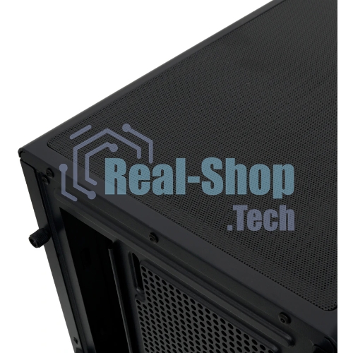 Компьютерный корпус без блока питания HSPD F510, Panoramic Mid Tower, черный, TG, 0.5 SPCC, no fans ATX, mATX, mITX 180/280/160мм 1x2.5