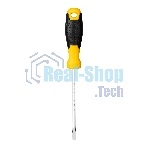 Отвертка шлицевая Deli DL6351251 5х125мм CR-V, Двухкомпонентная ручка. Хромированная