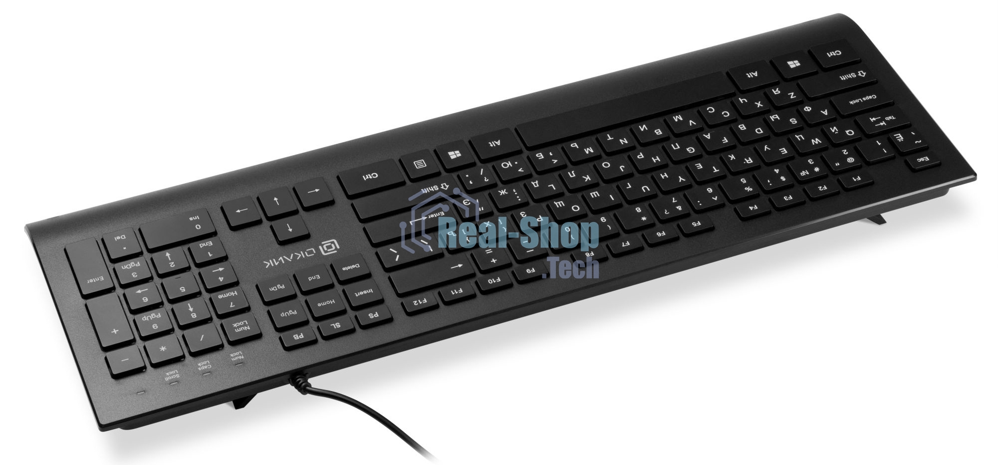 Клавиатура проводная Oklick 155M проводная, USB, черный